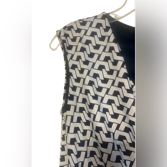 Peach Velvet Sleeveless Wrap Ruched Geometric Sheath Dress Sz14 Stretch - Picture 6 of 13